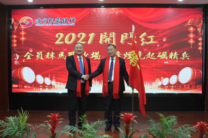 李岩峰总司令向战区司令授旗